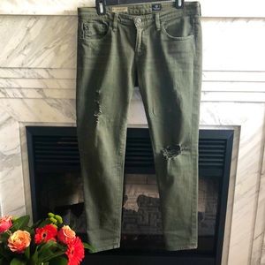 AG Jeans the legging ankle skinny (green)